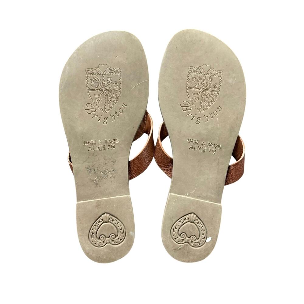 Brighton Alice Leather Sandals Brown Size 7.5 - Picture 5 of 6